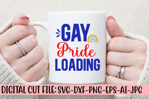 Gay Pride Loading SVG Cut File SVG Syaman 