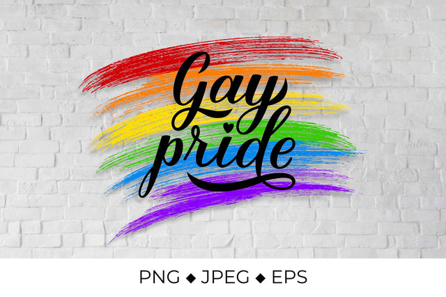 Gay Pride. Rainbow brush stroke LGBT flag Sublimation LaBelezoka 