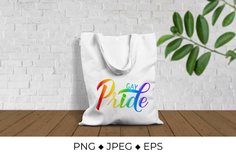 Gay Pride rainbow lettering Sublimation LaBelezoka 