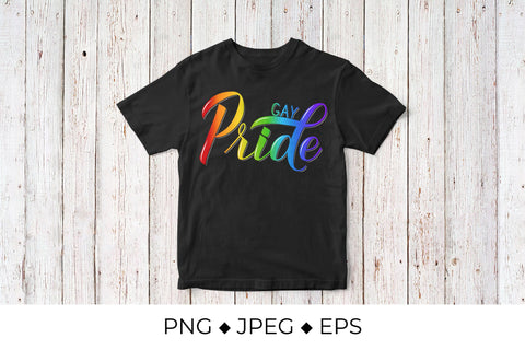 Gay Pride rainbow lettering Sublimation LaBelezoka 