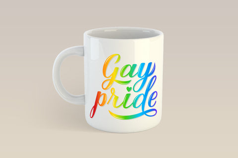 Gay Pride rainbow lettering Sublimation LaBelezoka 