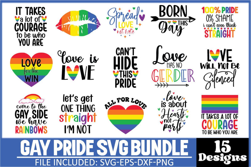 Gay Pride SVG Bundle SVG md faruk hossain 