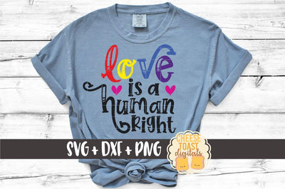 Gay Pride SVG | Love Is A Human Right SVG Cheese Toast Digitals 