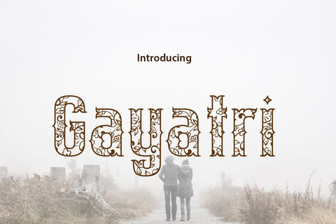 Gayatri Gothic Font zafrans studio 
