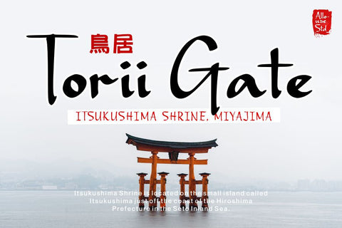 Gaze Nozarashi Font Allouse.Studio 