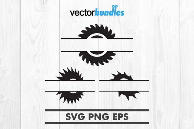 Gear split text clip art svg SVG vectorbundles 