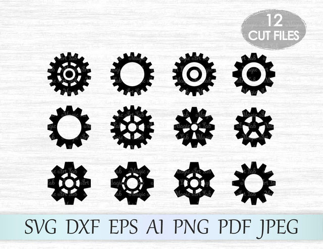 Gears cut files SVG MagicArtLab 