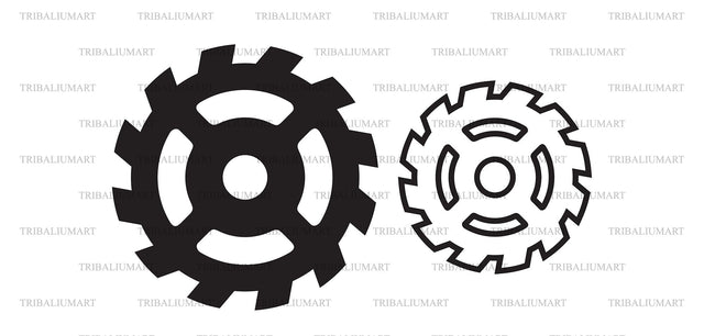 Gears (machine cog) SVG TribaliumArtSF 