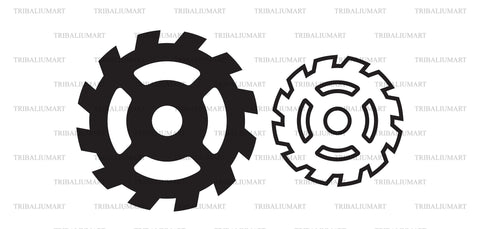 Gears (machine cog) SVG TribaliumArtSF 
