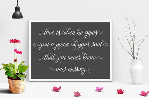 Gebrina Script Font Megatype 