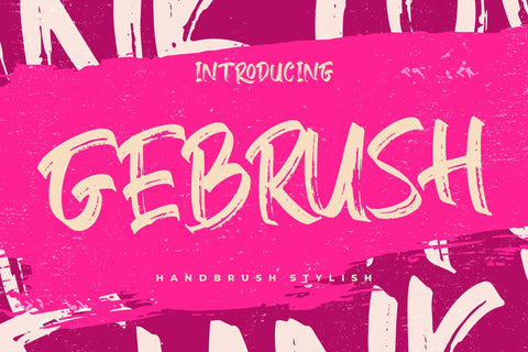 Gebrush Handbrush Stylish Font Creatype Studio 