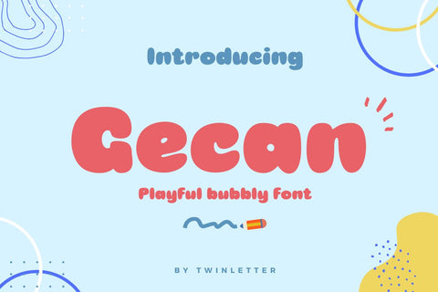 Gecan Font twinletter 