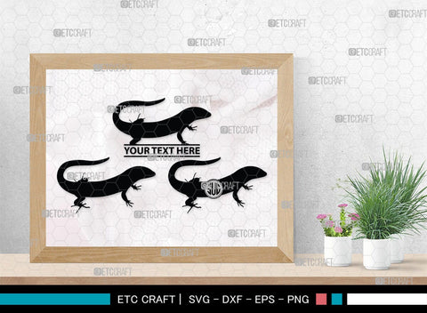 Gecko Monogram, Gecko Silhouette, Gecko SVG, Lizard Svg, Reptile Svg, Chameleon Svg, SB00269 SVG ETC Craft 