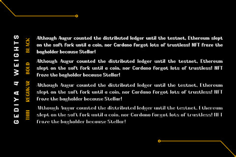 Gediya Font twinletter 