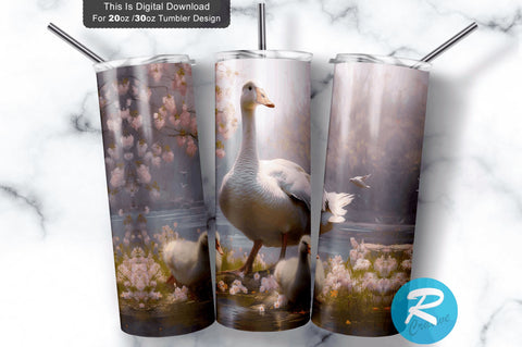 Geese Spring 20 oz / 30 oz Skinny Tumbler Sublimation Regulrcrative 
