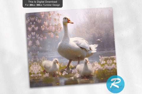 Geese Spring 20 oz / 30 oz Skinny Tumbler Sublimation Regulrcrative 