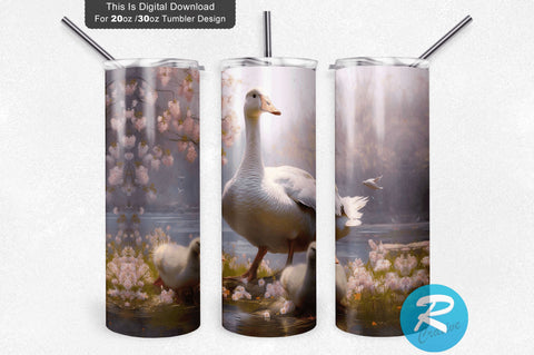 Geese Spring 20 oz / 30 oz Skinny Tumbler Sublimation Regulrcrative 