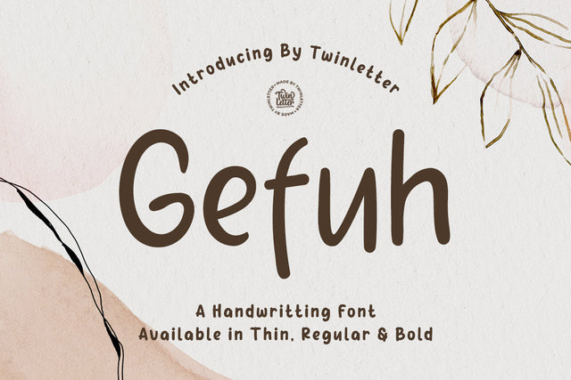Gefuh Font twinletter 
