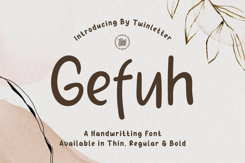 Gefuh Font twinletter 