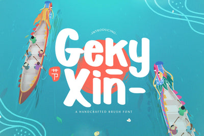 Geky Xin - Playful Display Font Font StringLabs 