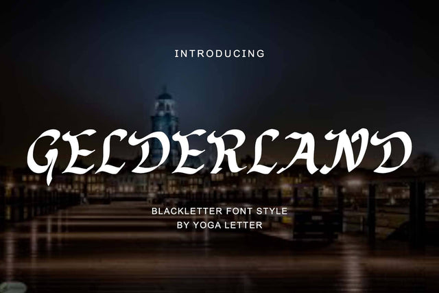 Gelderland Font Prasetya Letter 