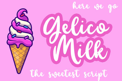 Gelico Milk Font Abo Daniel Studio 