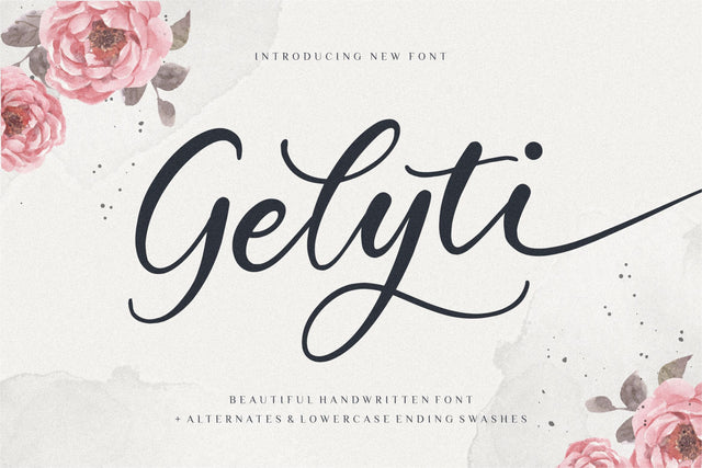Gelyti is a Beautiful Handwritten Font Font Balpirick 