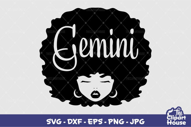Gemini Afro Woman SVG The Clipart House 