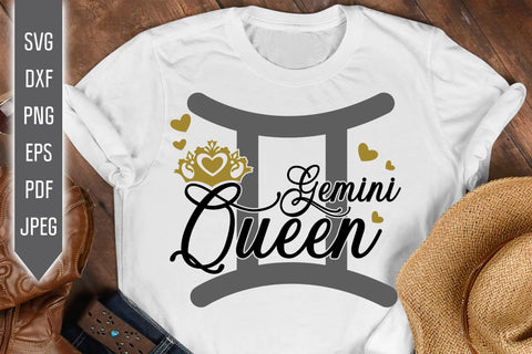 Gemini Queen Svg. Zodiac Sign Svg. Horoscope Svg. Gemini Sign Svg. Gemini Shirt. June Svg. Gemini Birthday Svg. Cricut, Silhouette, dxf, eps SVG Mint And Beer Creations 