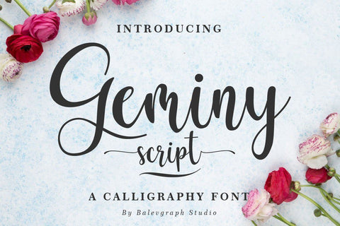 Geminy Calligraphy Font Font Balevgraph Studio 