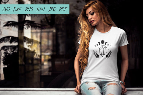 Gemstone, Moon Crystals SVG, Mystical SVG, Moon Phases SVG Irina Ostapenko 