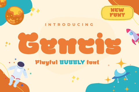 Gencis Font twinletter 