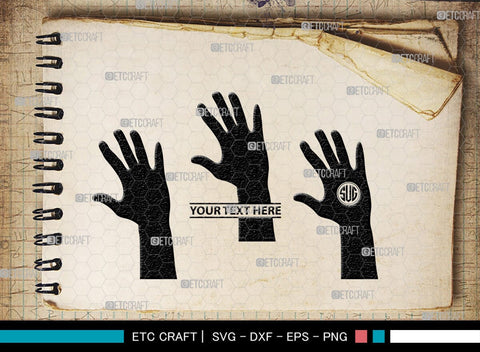 Generation Hands Monogram, Generation Hands Silhouette, Generation Hands SVG, Hands Svg, Power Fist Svg, SB00364 SVG ETC Craft 