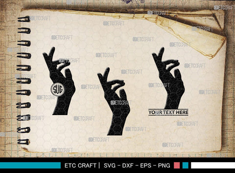 Generation Hands Monogram, Generation Hands Silhouette, Generation Hands SVG, Hands Svg, Power Fist Svg, SB00364 SVG ETC Craft 