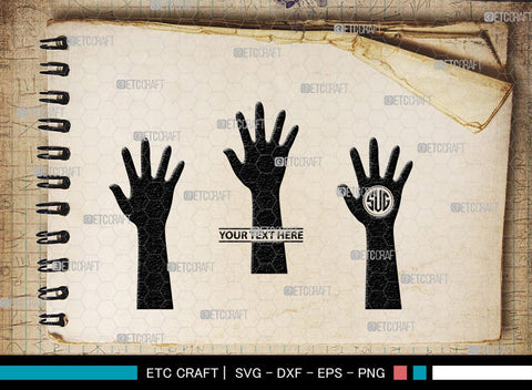Generation Hands Monogram, Generation Hands Silhouette, Generation Hands SVG, Hands Svg, Power Fist Svg, SB00364 SVG ETC Craft 