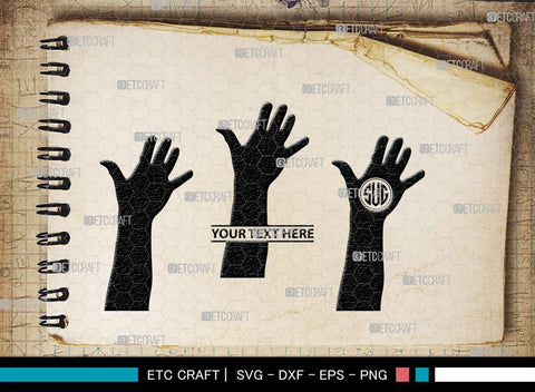 Generation Hands Monogram, Generation Hands Silhouette, Generation Hands SVG, Hands Svg, Power Fist Svg, SB00364 SVG ETC Craft 
