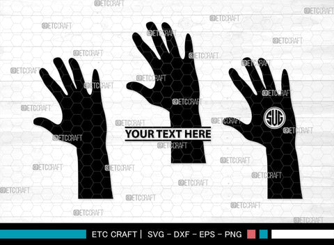 Generation Hands Monogram, Generation Hands Silhouette, Generation Hands SVG, Hands Svg, Power Fist Svg, SB00364 SVG ETC Craft 