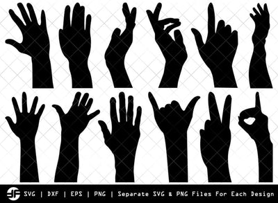 Generation Hands SVG | Silhouette Bundle | SVG Cut File SVG ETC Craft 