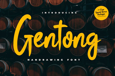 Gentong Font twinletter 