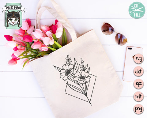 Geo Floral Diamond SVG Cut File SVG Wild Pilot 