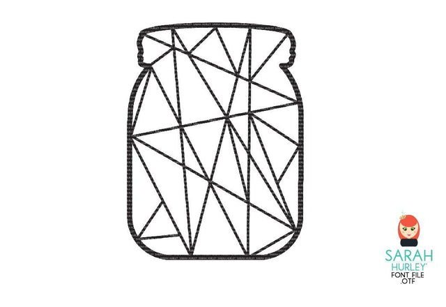 Geo Mason Jar SVG Sarah Hurley 