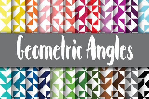 Geometric Angles Digital Papers Sublimation Old Market 