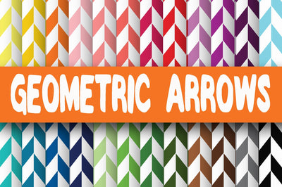 Geometric Arrows Digital Papers Sublimation Old Market 