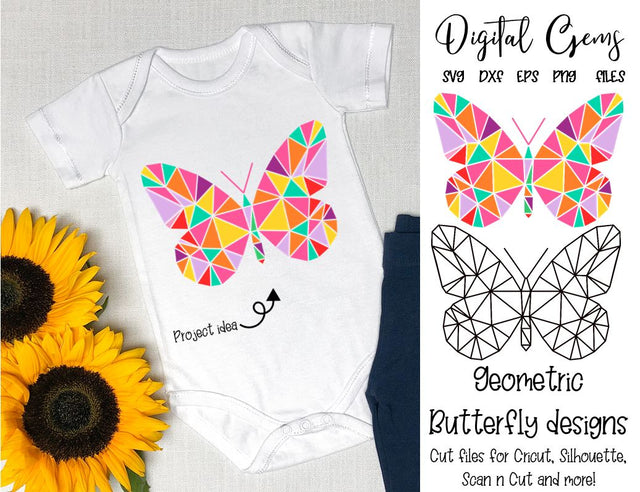 Geometric butterfly designs SVG Digital Gems 