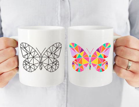 Geometric butterfly designs SVG Digital Gems 