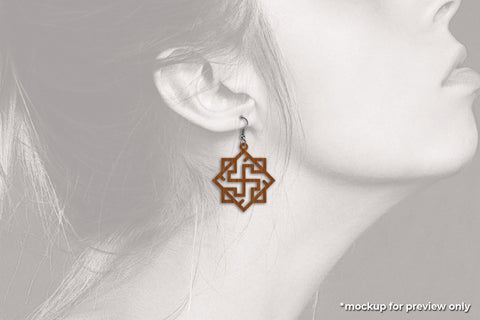 Geometric Earrings - Laser Cut SVG Files SVG Slim Studio 