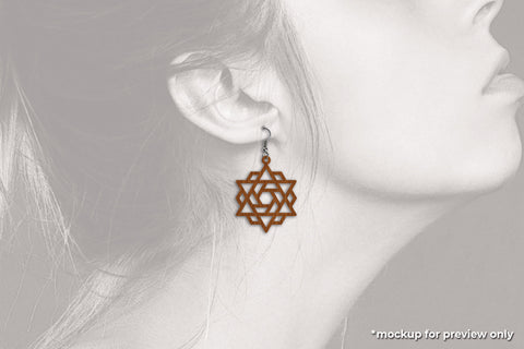 Geometric Earrings - Laser Cut SVG Files SVG Slim Studio 