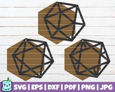 Geometric Earrings SVG MintyMarshmallows 