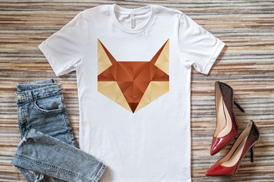 Geometric Fractal Fox Face Printable Sublimation PNG File Sublimation Designed by Geeks 