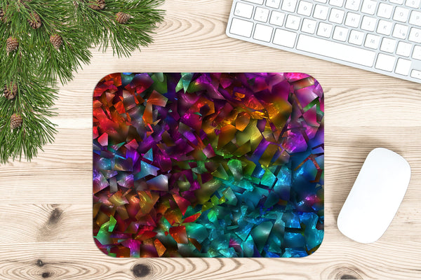 3D Christmas Mouse Pad Wrap, Holographic Christmas Tree PNG